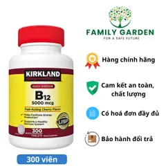 Viên uống giúp phòng ngừa thiếu máu, hỗ trợ hệ thần kinh - Kirkland B12 5000mg 300 viên hàng Mỹ 496948
