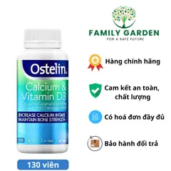 Viên uống bổ sung Canxi Ostelin 130 viên - Vitamin D3 cho phụ nữ mang thai, trẻ em, người cao tuổi, hỗ trợ xương chắc khỏe