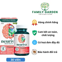 Viên uống Neuriva Brain Supplement Original 30 viên - Hỗ trợ cải thiện trí nhớ và khả năng tập trung cho người làm việc trí óc