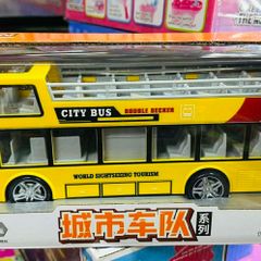 Xe Đồ Chơi Ô Tô Bus 2 Tầng Chạy Bằng Pin Có Đèn Âm Thanh - City Bus 951-110, Chọn Màu Ngẫu Nhiên Cho Bé