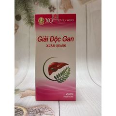 Giải Độc Gan Xuân Quang 250ml - Hỗ Trợ Chức Năng Gan, Thanh Lọc Độc Tố, Giúp Giảm Mụn Nhọt, Chóng Mặt, Vàng Da