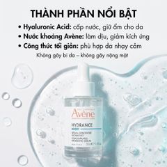 Serum Cấp Nước Avene Hydrance Boost 30ml - Dưỡng Ẩm Sâu, Phục Hồi Da Nhạy Cảm, Giúp Làm Dịu & Căng Mướt Da