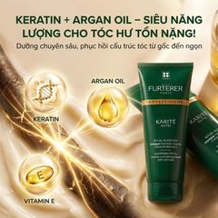 Mặt Nạ Dưỡng Tóc Rene Furterer Nutri Karité 200ml - Phục Hồi Tóc Khô Xơ, Hư Tổn, Không Silicone, Dưỡng Ẩm, Giúp Tóc Mềm Mượt