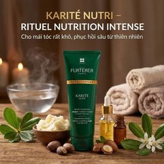 Mặt Nạ Dưỡng Tóc Rene Furterer Nutri Karité 200ml - Phục Hồi Tóc Khô Xơ, Hư Tổn, Không Silicone, Dưỡng Ẩm, Giúp Tóc Mềm Mượt