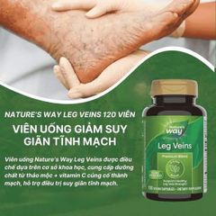 Viên Uống Nature’s Way Leg Veins 60 Viên - Hỗ Trợ Tuần Hoàn, Giảm Nặng Chân - Sản Phẩm Chăm Sóc Sức Khỏe Tự Nhiên Mỹ