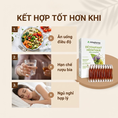 Nước Uống Thải Độc Gan Arkopharma Détoxifiant Hépatique - 20 Ống Hỗ Trợ Tiêu Hóa & Làm Sạch Cơ Thể Từ Thiên Nhiên