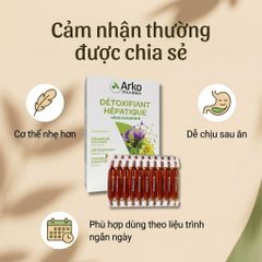 Nước Uống Thải Độc Gan Arkopharma Détoxifiant Hépatique - 20 Ống Hỗ Trợ Tiêu Hóa & Làm Sạch Cơ Thể Từ Thiên Nhiên