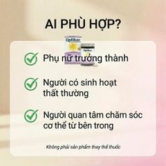 Viên Uống Men Vi Sinh Optibac For Women - Bổ Sung Lợi Khuẩn Cân Bằng Tốt Cho Phụ Nữ, Hỗ Trợ Sức Khỏe Vùng Kín