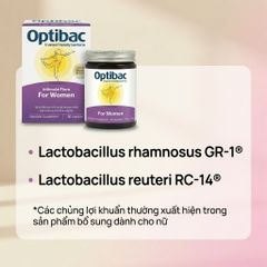 Viên Uống Men Vi Sinh Optibac For Women - Bổ Sung Lợi Khuẩn Cân Bằng Tốt Cho Phụ Nữ, Hỗ Trợ Sức Khỏe Vùng Kín