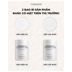 Viên uống trắng da Codeage Liposomal Glutathione 60 viên - Hỗ trợ làm sáng da, cải thiện thâm nám và trẻ hóa làn da tự nhiên