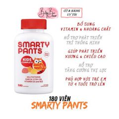Kẹo Bổ Sung Vitamin Tổng Hợp Smarty Pants Kids Organic Multi & Omegas - Cung Cấp Dinh Dưỡng, Tăng Cường Sức Khỏe Trẻ Em