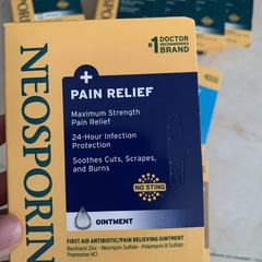 Kem Mỡ Kháng Viêm Neosporin 28.3g - Hỗ Trợ Liền Sẹo, Giảm Đau và Kháng Khuẩn cho Vết Thương Nhỏ, An Toàn cho Trẻ Em và Người Lớn
