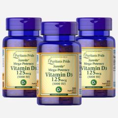Vitamin D3 125mcg 5000 IU 100 viên nang mềm, Puritan's Pride