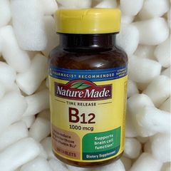 [ Date 2027 ]Viên Bổ Sung Vitamin B12 Nature Made 1000mcg - 160viên( Hàng nội địa Mỹ )