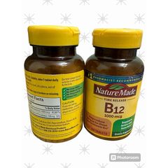 [ Date 2027 ]Viên Bổ Sung Vitamin B12 Nature Made 1000mcg - 160viên( Hàng nội địa Mỹ )