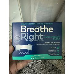 [Hàng Mỹ, Date 2029] Miếng dán mũi giảm nghẹt mũi, giảm ngáy (gáy) khi ngủ Breathe Right - Shop Songna