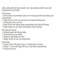 [Date 2028] Viên uống bổ sụn khớp COSAMIN DS - Shop Songna