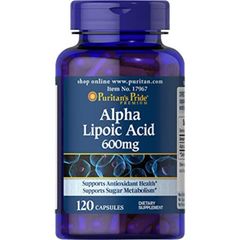 [ Date 2028] Viên uống đẹp da, chống lão hoá, ngừa tàn nhang, làm sáng da Alpha Lipoic Acid 300mg-600mg Puritan's Pride