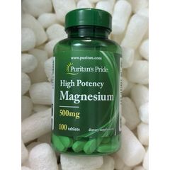 ( Date 2027 ) Viên uống bổ sung Magie HT Xương Cơ , Thần Kinh Magnesium  Puritan's Pride / Nature’s Bounty