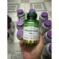 ( Date 2027 ) Viên uống bổ sung Magie HT Xương Cơ , Thần Kinh Magnesium  Puritan's Pride / Nature’s Bounty