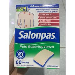 Miếng Dán Salonpas Nhật Bản 140 Miếng - Hàng Mỹ Chất Lượng Cao Cho Đau Nhức Cơ Thể, Sử Dụng An Toàn Cho Người Lớn 12+