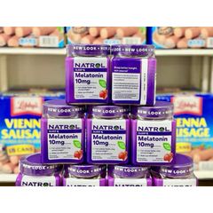 Thực phẩm kẹo hỗ trợ giấc ngủ Melat onin Natrol 10mg - Shop Songna