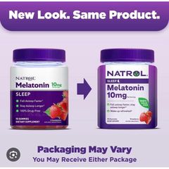 Thực phẩm kẹo hỗ trợ giấc ngủ Melat onin Natrol 10mg - Shop Songna