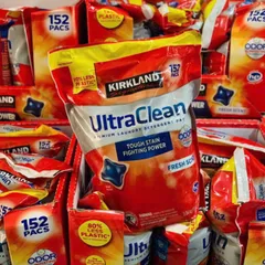 Viên Giặt Xả Quần Áo Ultra Clean USA 152 Viên - Giặt Sạch, Khử Mùi, Không Để Lại Vệt Trắng - Tiết Kiệm Cho 7kg Quần Áo