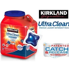 Viên Giặt Xả Quần Áo Ultra Clean USA 152 Viên - Giặt Sạch, Khử Mùi, Không Để Lại Vệt Trắng - Tiết Kiệm Cho 7kg Quần Áo