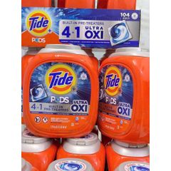 Viên Giặt Tide Pods 156 Viên - Giặt Tẩy, Đánh Bật Vết Bẩn, Làm Trắng Vượt Trội - Dễ Sử Dụng, Hương Thơm Lâu, Chỉ 1 Viên/Mẻ Giặt