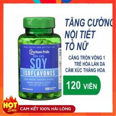 [Date 2027]Viên Uống Tăng Nội Tiết Tố Nữ SOY ISOFLAVONES Puritan's Pride - 60/120 Viên - Shop Songna