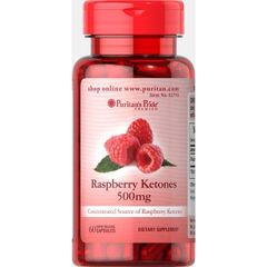 [ Date 2027 ]Puritan's Pride Raspberry Ketones 500mg, 60 viên 501619