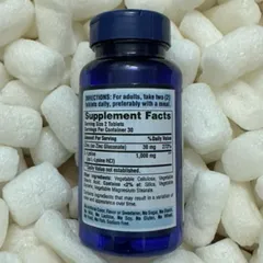 [ Date 2026]Viên uống giảm mụn bổ sung L - lysine 1000mg và zinc 30mg 60v - Shop Song na