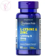 [ Date 2026]Viên uống giảm mụn bổ sung L - lysine 1000mg và zinc 30mg 60v - Shop Song na