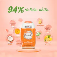 Dung Dịch Vệ Sinh Phụ Nữ Femfresh 250ml - Gel Tự Nhiên Kháng Khuẩn, Làm Sạch, Khử Mùi, Hương Thơm Dễ Chịu, Sử Dụng Hàng Ngày