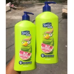 Sữa Tắm Gội Xả Suave Kids 3 in 1 Hương Trái Cây Không Cay Mắt Cho Trẻ 3 Tuổi - Dầu Gội, Sữa Tắm An Toàn Mỹ