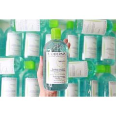 Nước Tẩy Trang Bioderma Sébium H2O 500ml - Dành Cho Da Dầu & Hỗn Hợp, Làm Sạch Sâu Và An Toàn Cho Da