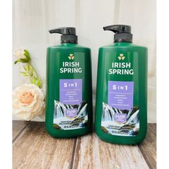 Hang Mỹ Gel Tắm- Gội -Xả -Rửa Mặt -Dưỡng Thể Irish Spring 5 In 1 887ml