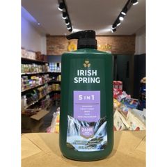 Hang Mỹ Gel Tắm- Gội -Xả -Rửa Mặt -Dưỡng Thể Irish Spring 5 In 1 887ml