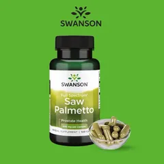 Viên Uống Swanson Full Spectrum Saw Palmetto Hỗ Trợ Tuyến Tiền Liệt Khỏe Và Đường Tiết Niệu (100 viên)