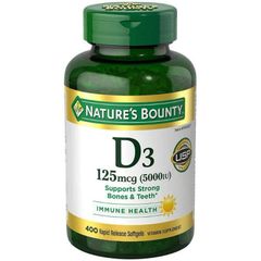 [Date 2027]Vitamin D3 125mcg (5000IU) Nature's Bounty