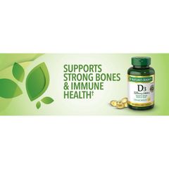 [Date 2027]Vitamin D3 125mcg (5000IU) Nature's Bounty