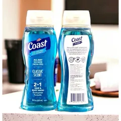 Hàng Mỹ Sữa Tắm Gội Cho Nam Coast Hair & Body Wash 532ml , 946ml