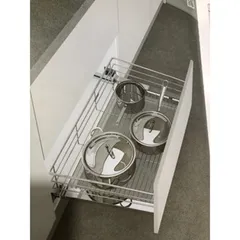 Giá Xoong Nồi EUROGOLD Inox 304 Âm Tủ - Thiết Kế Nan Thoáng, Chống Gỉ, Thoát Nước Tốt, Dễ Dàng Vệ Sinh