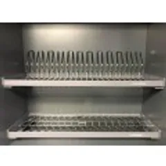 Giá bát cố định inox SUS304 Eurogold 2 tầng - Thiết kế Oval sang trọng, chịu lực tốt, thích hợp cho bếp hiện đại, dễ vệ sinh