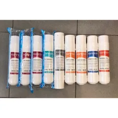 Bộ 9 Lõi Lọc Korihome Chính Hãng - Thay Thế Cho Máy Lọc Nước WPK-K91 - Lõi Sediment, Pre Carbon, RO, Post Carbon, Nano Silver, Mineral