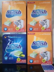 Viên rửa bát SOFISH 120 viên - Chuyên dụng cho máy rửa chén Bosch, Teka, Hafele - Sạch bóng, không mùi, hiệu quả vượt trội