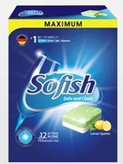 Viên rửa bát SOFISH 120 viên - Chuyên dụng cho máy rửa chén Bosch, Teka, Hafele - Sạch bóng, không mùi, hiệu quả vượt trội