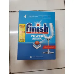 Bộ sản phẩm Finish 3 trong 1: Viên rửa bát 100 viên, Muối rửa 1.2Kg và Nước làm bóng 800ML - Hàng chính hãng từ Châu Âu