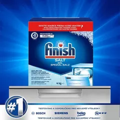 Muối rửa chén Finish 4.0kg - Hàng chính hãng - Chuyên dùng cho máy rửa chén